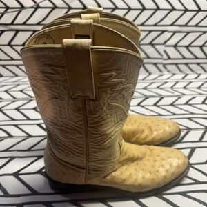 Los Altos Leather Cowboy Boots size 7.5 Wide Men’s